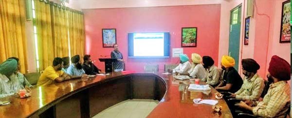 कृषि विज्ञान केंद्र फतेहगढ़ साहिब 1 में किसान प्रशिक्षण शिविर आयोजित किया गया