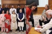 कपूर खानदान ने PM मोदी से की मुलाकात, बेटों के लिए करीना ने एक नोट पर प्रधानमंत्री से लिया ऑटोग्राफ, शेयर की तस्वीरें