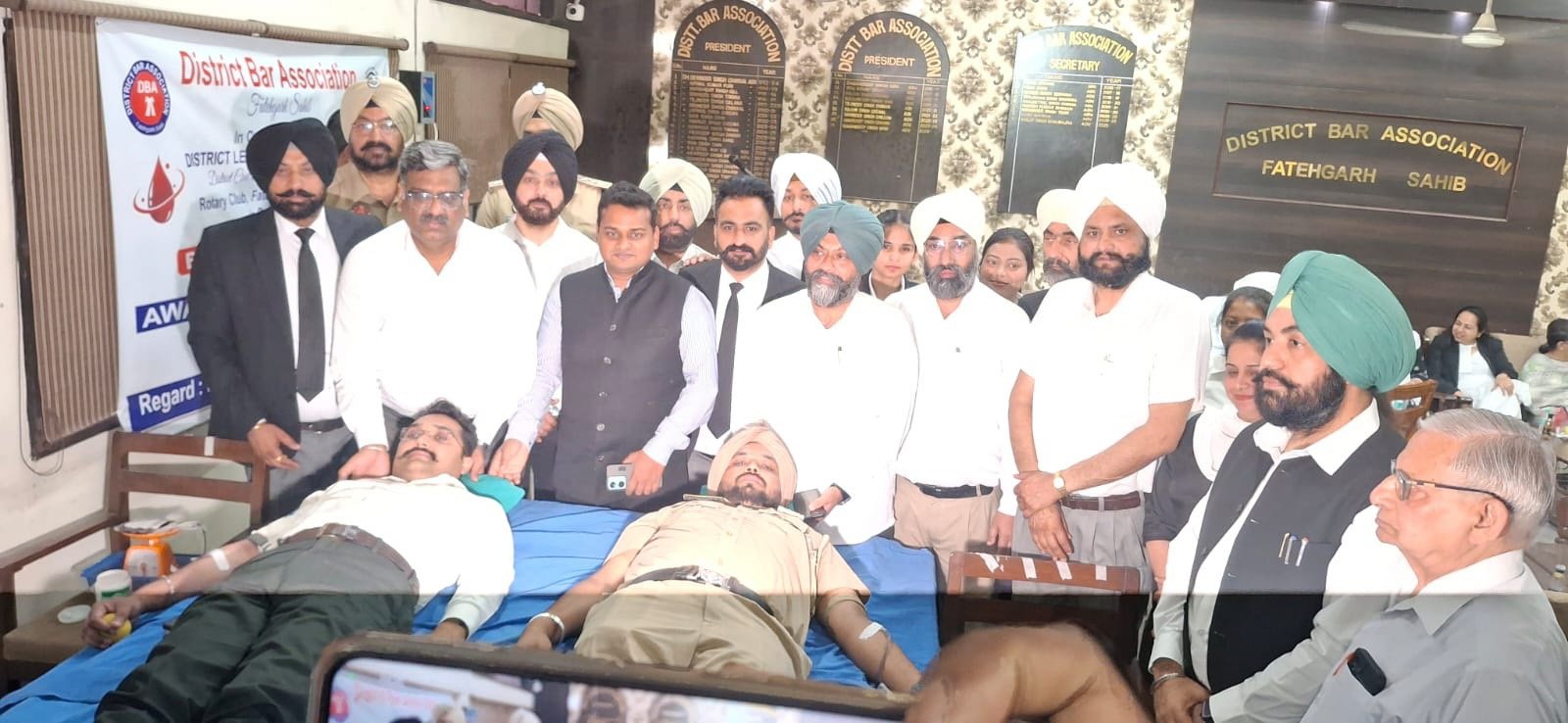 ਜ਼ਿਲਾ ਬਾਰ ਰੂਮ ਵਿੱਚ ਖੂਨਦਾਨ ਕੈਂਪ ਲਗਾਇਆ ਗਿਆ