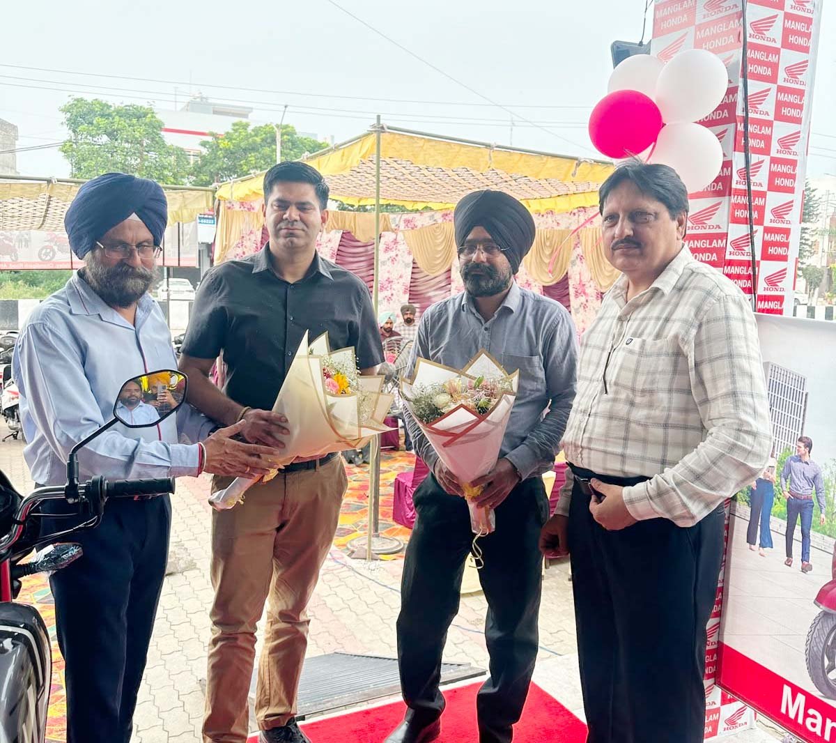 मंगलम होंडा द्वारा लोगों की सुविधा के लिए गांव अत्तेवाली में नया सर्विस सेंटर शुरू